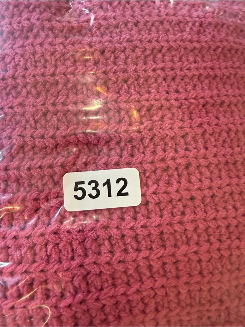POL Pink Crochet Sweater Boho Chunky Knit V-Neck Crop Pullover 25312 - Picture 9 of 10